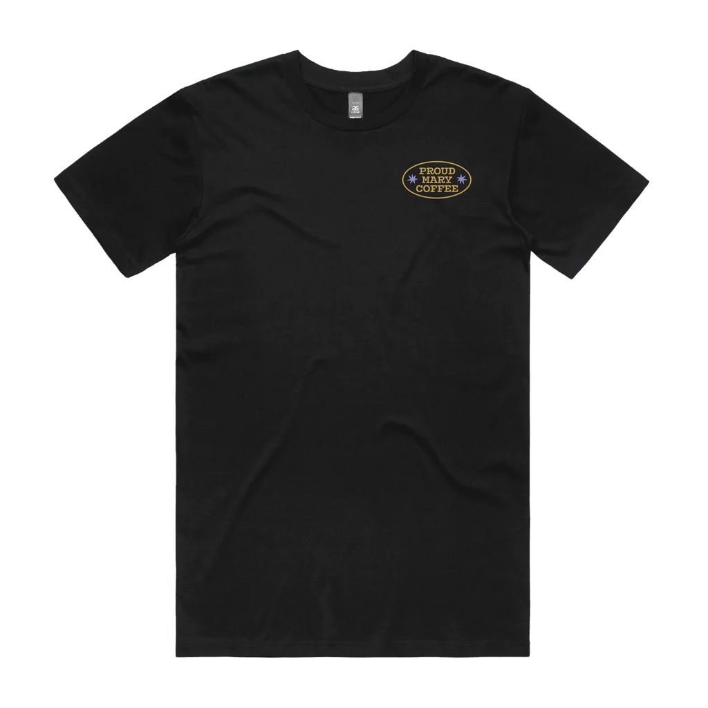 Black front flat lay