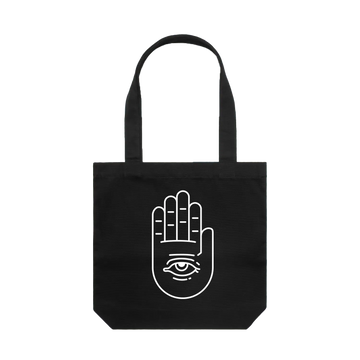 Black front flat lay