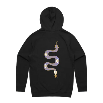 Black front flat lay