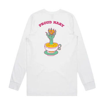 White front flat lay