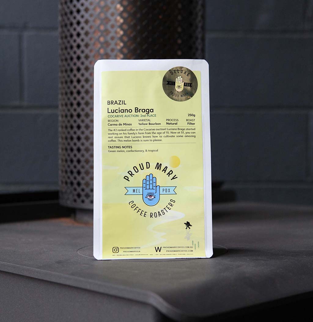 Photo of Brazil | Luciano Braga - #2 Cocarive Auction | Yellow Bourbon | Natural | Filter | 250g